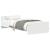 Cadru de pat mic single, alb, 75x190 cm, lemn prelucrat GartenMobel Dekor