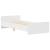 Cadru de pat mic single, alb, 75x190 cm, lemn prelucrat GartenMobel Dekor