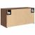 Dulap perete de baie, stejar maro, 60x25x30 cm, lemn prelucrat GartenMobel Dekor
