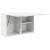 Dulap de perete de baie, alb, 60x25x40 cm, lemn prelucrat GartenMobel Dekor