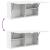 Dulap de perete de baie, alb, 80x25x40 cm, lemn prelucrat GartenMobel Dekor