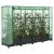 Strat înălțat cu husă de seră, aspect ratan, 160x40x123 cm GartenMobel Dekor