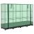 Strat înălțat cu husă de seră, aspect ratan, 160x40x123 cm GartenMobel Dekor