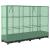 Strat înălțat cu husă de seră, aspect ratan, 160x40x123 cm GartenMobel Dekor