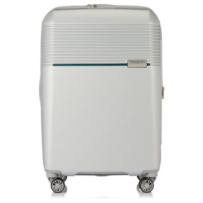 Troler Hedgren Stripe M EXP Argintiu 66x30x42cm 100% Policarbonat Makrolon