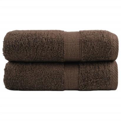 Prosoape oaspeți premium SOLUND, 2 buc. maro 30x50cm 600gsm GartenMobel Dekor