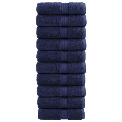 Prosoape mâini premium SOLUND 10 buc bleumarin 30x30cm 600gsm GartenMobel Dekor