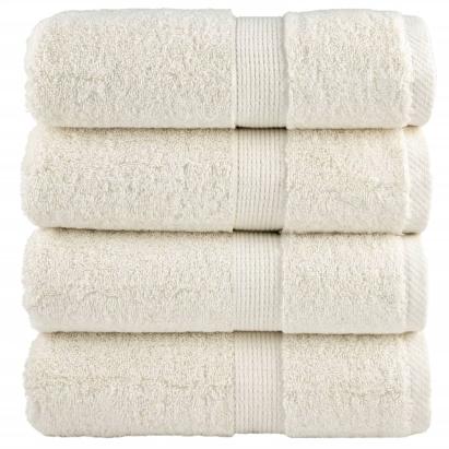Prosoape oaspeți premium SOLUND 4 buc. crem 30x50 cm 600 gsm GartenMobel Dekor