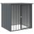 Cușcă câine cu acoperiș, negru, 110x103x109 cm, oțel galvanizat GartenMobel Dekor