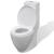 Set de toaletă și bideu, ceramică albă GartenMobel Dekor