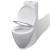 Set de toaletă și bideu, ceramică albă GartenMobel Dekor