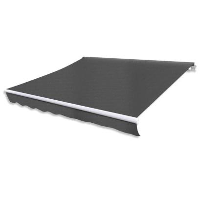 Copertină reglabilă cu acționare manuală, 300 cm, antracit GartenMobel Dekor