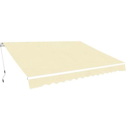 Copertină pliabilă cu acționare manuală, 400 cm, crem GartenMobel Dekor