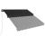 Copertină retractabilă manual cu LED, antracit, 300 x 250 cm GartenMobel Dekor
