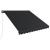 Copertină retractabilă manual cu LED, antracit, 300 x 250 cm GartenMobel Dekor