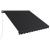 Copertină retractabilă manual cu LED, antracit, 350 x 250 cm GartenMobel Dekor