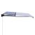 Copertină retractabilă manual, albastru și alb, 450x300 cm GartenMobel Dekor