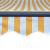 Copertină retractabilă manual cu LED, galben/alb, 300 x 250 cm GartenMobel Dekor