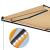 Copertină retractabilă manual cu LED, galben/alb, 300 x 250 cm GartenMobel Dekor