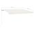 Copertină retractabilă manual cu LED, crem, 400x300 cm GartenMobel Dekor