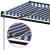 Copertină automată cu senzor vânt&LED, albastru/alb, 400x300 cm GartenMobel Dekor