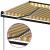 Copertină automată cu senzor vânt&LED, galben/alb, 500x300 cm GartenMobel Dekor