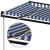 Copertină automată cu senzor vânt&LED, albastru/alb, 600x300 cm GartenMobel Dekor