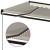 Copertină retractabilă manuală, cu LED, crem, 400x350 cm GartenMobel Dekor