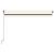 Copertină retractabilă manuală, cu LED, crem, 400x350 cm GartenMobel Dekor