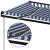 Copertină automată cu senzor vânt&LED, albastru/alb, 400x350 cm GartenMobel Dekor