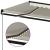 Copertină retractabilă manual cu LED, crem, 450x350 cm GartenMobel Dekor