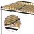 Copertină retractabilă manual cu LED, galben și alb, 500x350 cm GartenMobel Dekor
