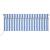 Copertină retractabilă manual cu stor&LED, albastru&alb, 4x3 m GartenMobel Dekor