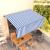 Copertină retractabilă automat cu stor, albastru & alb, 4x3 m   GartenMobel Dekor