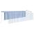 Copertină retractabilă manual cu stor, albastru&alb, 5x3 m GartenMobel Dekor