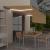 Copertină retractabilă automat stor&LED&senzor galben&alb 5x3m GartenMobel Dekor