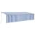 Copertină retractabilă manual cu stor, albastru&alb, 6x3 m GartenMobel Dekor