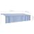 Copertină retractabilă automat cu stor, albastru&alb, 6x3 m GartenMobel Dekor