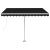 Copertină retractabilă manual, antracit, 300x250 cm GartenMobel Dekor