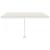 Copertină retractabilă manual cu LED, crem, 400x300 cm GartenMobel Dekor