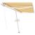 Copertină retractabilă manual cu LED, galben & alb, 400x300 cm GartenMobel Dekor