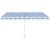 Copertină autonomă retractabilă automat albastru&alb 400x300 cm GartenMobel Dekor