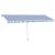 Copertină retractabilă manual cu LED, albastru & alb 500x300 cm GartenMobel Dekor