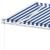 Copertină autonomă retractabilă automat albastru&alb 600x300 cm GartenMobel Dekor