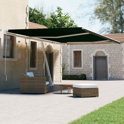 Copertină autonomă retractabilă automat, antracit, 600x300 cm GartenMobel Dekor