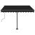 Copertină retractabilă manual cu LED, antracit, 300x250 cm GartenMobel Dekor