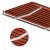 Copertină retractabilă manual cu LED portocaliu&maro 300x250 cm GartenMobel Dekor