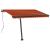 Copertină autonomă retractabilă automat oranj&maro 300x250 cm GartenMobel Dekor