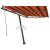 Copertină autonomă retractabilă automat oranj&maro 300x250 cm GartenMobel Dekor