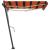Copertină autonomă retractabilă automat oranj&maro 300x250 cm GartenMobel Dekor